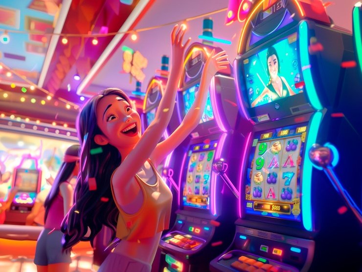 Pemain hiburan online tengah menikmati layanan bonus dan hadiah di perangkat mobile